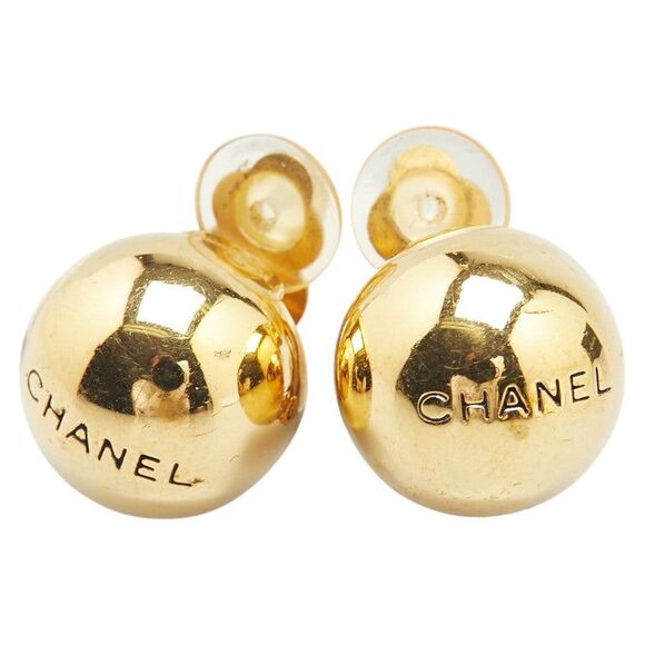 Chanel Logo Earrings - Picture 1 of 6